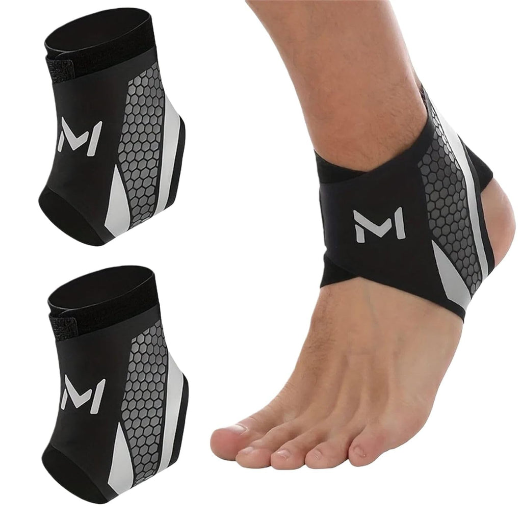 Ankle Compression Brace Sleeve Lace-Up Adjustable Sports Orthopedic Support

