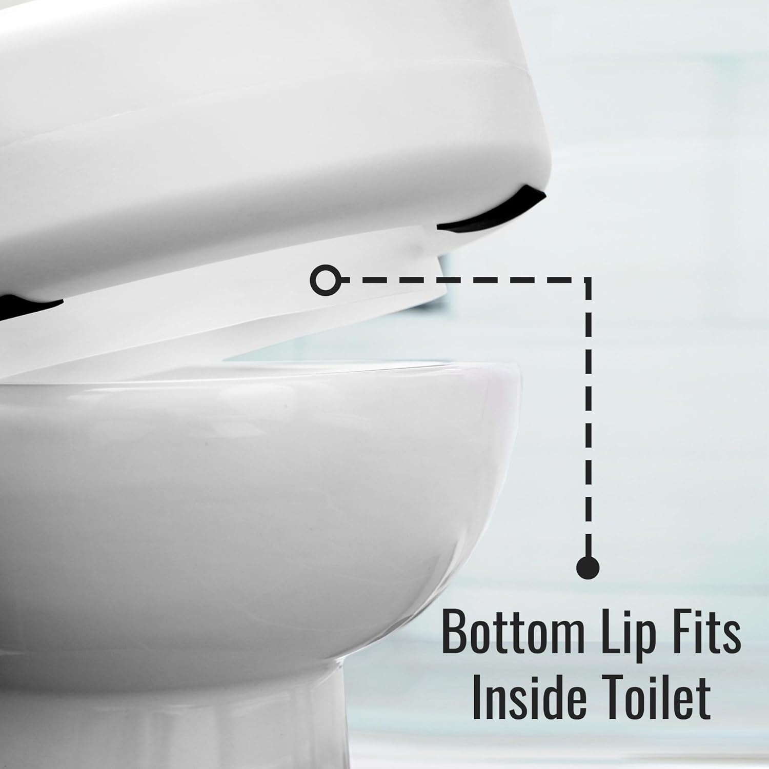 HealthSmart Raised Toilet Seat Riser, 5 in Padded Toilet Seat Elevation

