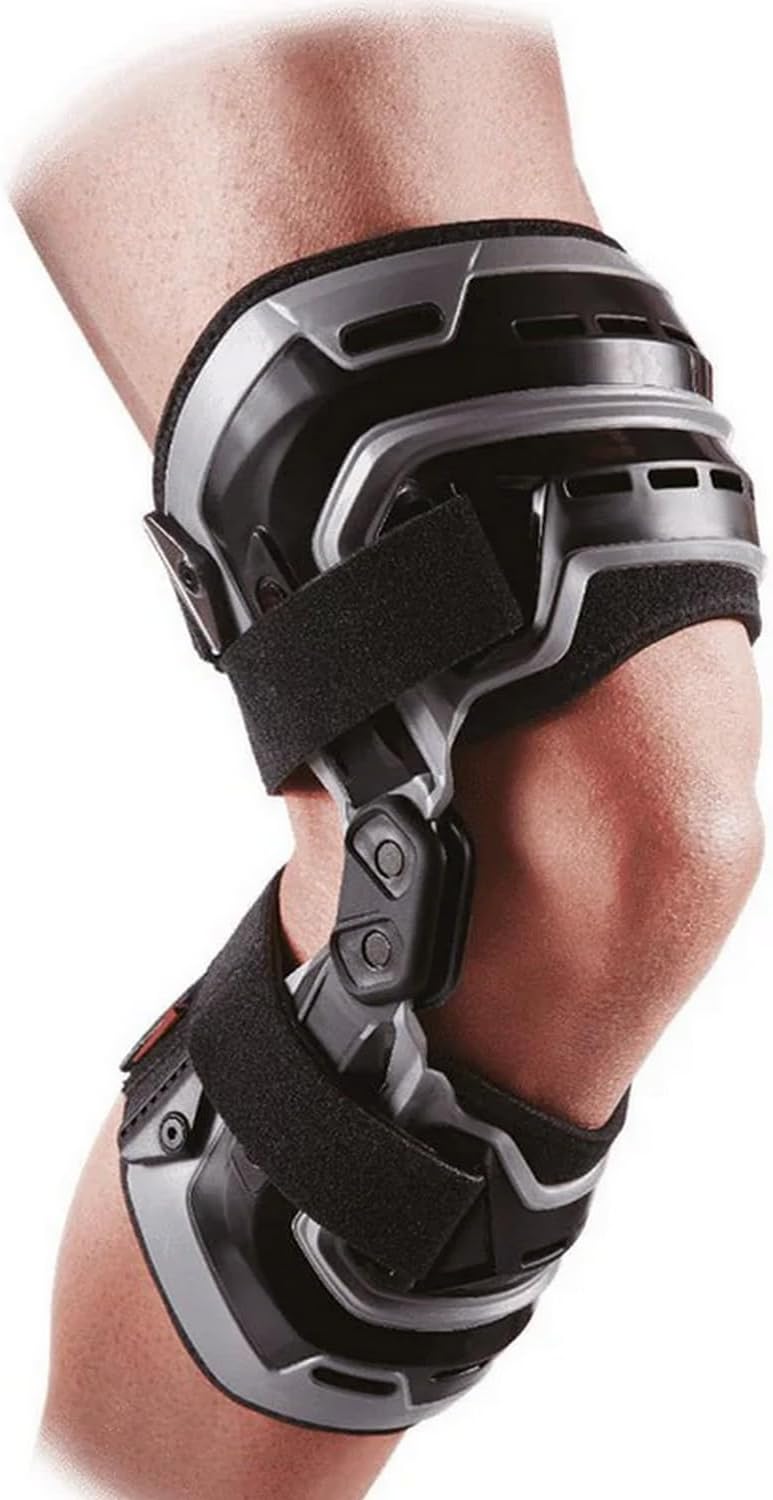 McDavid Hinged Knee Brace with Compression Sleeve, Dual Axis Stability Support

