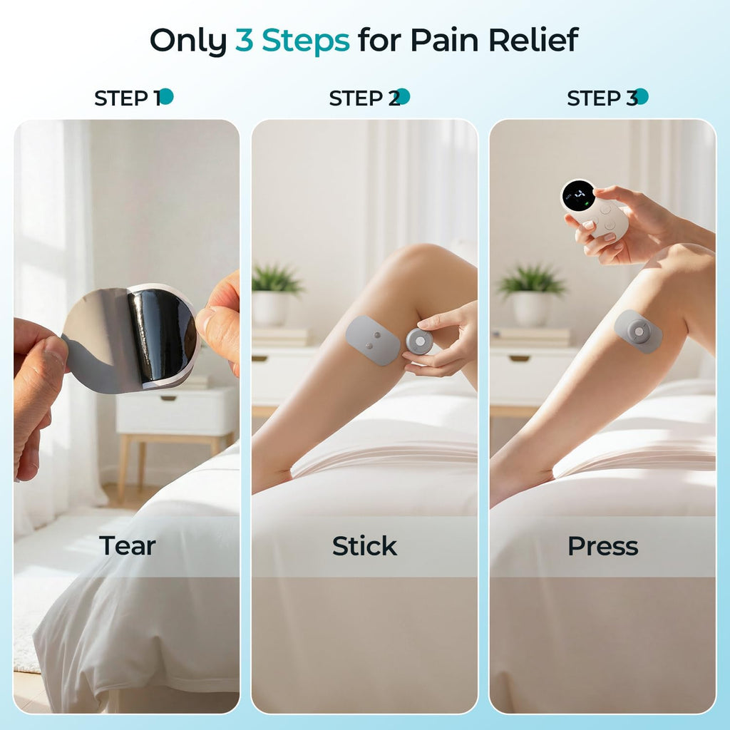 Betife Wireless TENS Unit Muscle Stimulator for Back Pain, Portable Pain Relief

