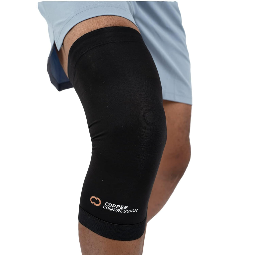Copper Compression Knee Sleeve, Copper-Infused Knee Stabilizer Support Brace

