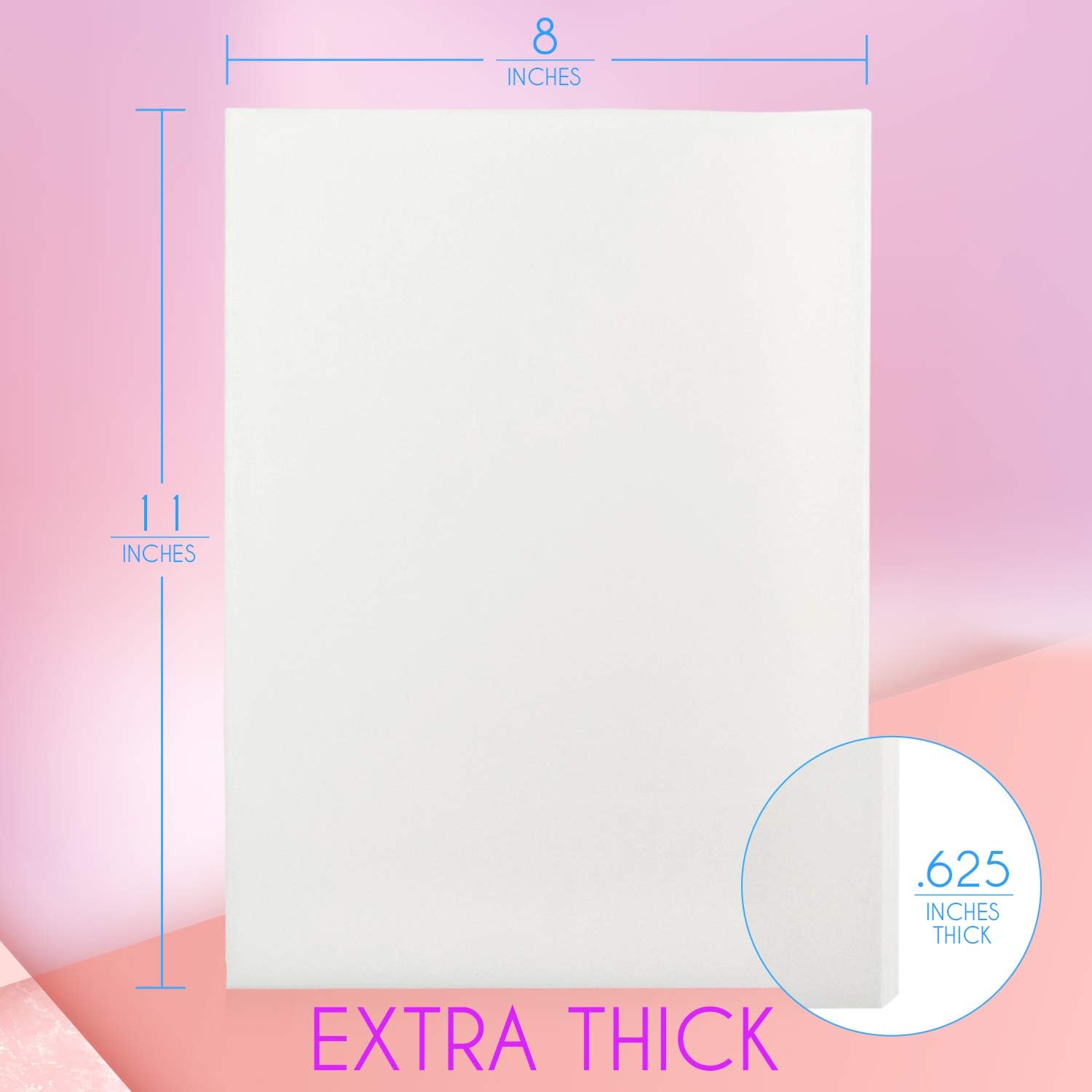 IMPRESA Extra Thick Surgical Foam Pads for Post-Surgery Compression Garments

