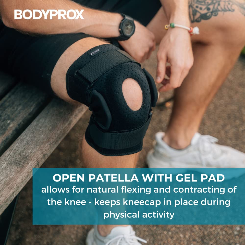 Bodyprox Hinged Knee Brace with Aluminum Hinges for ACL Meniscus Support

