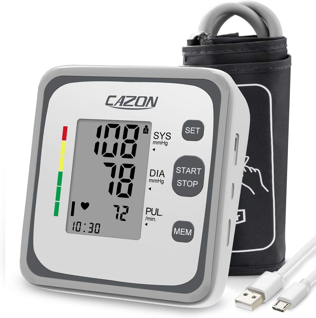 Upper Arm Blood Pressure Monitor with Pulse Rate, Irregular Heart Indicator

