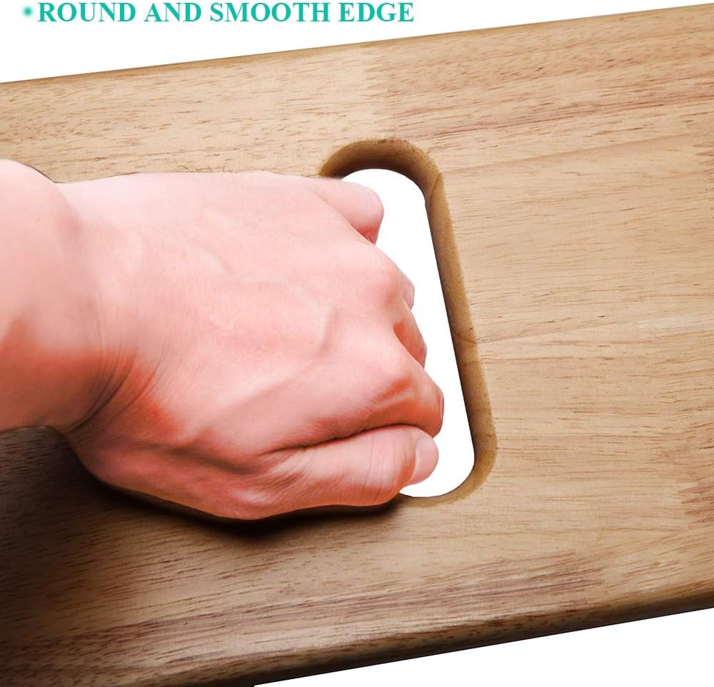 Wooden Transfer Board with Handles, 500 lb Capacity Slide Board for Mobility Transfers

