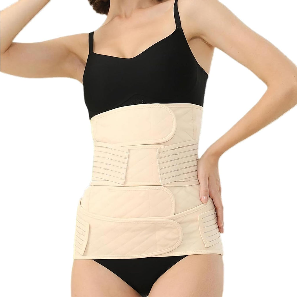 Postpartum Belly Band Wrap 2-in-1 C-Section Support Belt Pelvic Binder

