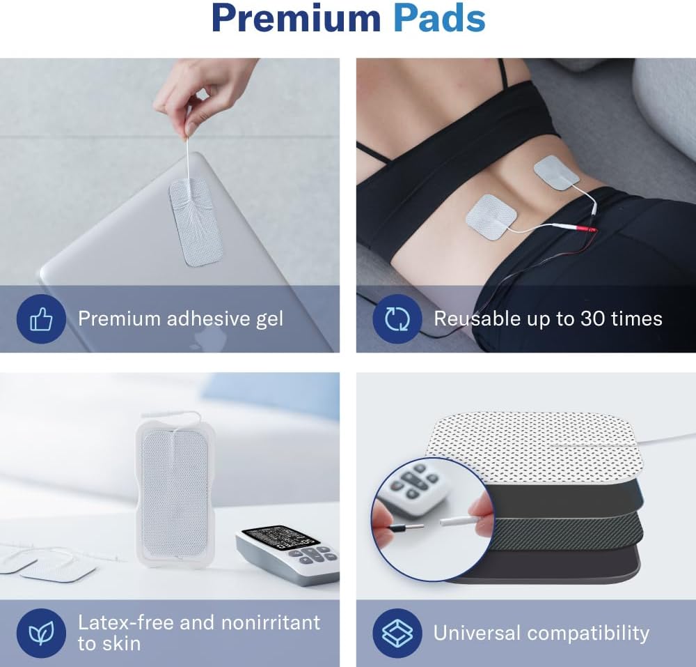 Alcedo TENS and EMS Muscle Stimulator Unit with Electric Pulse Massager, 41 Modes

