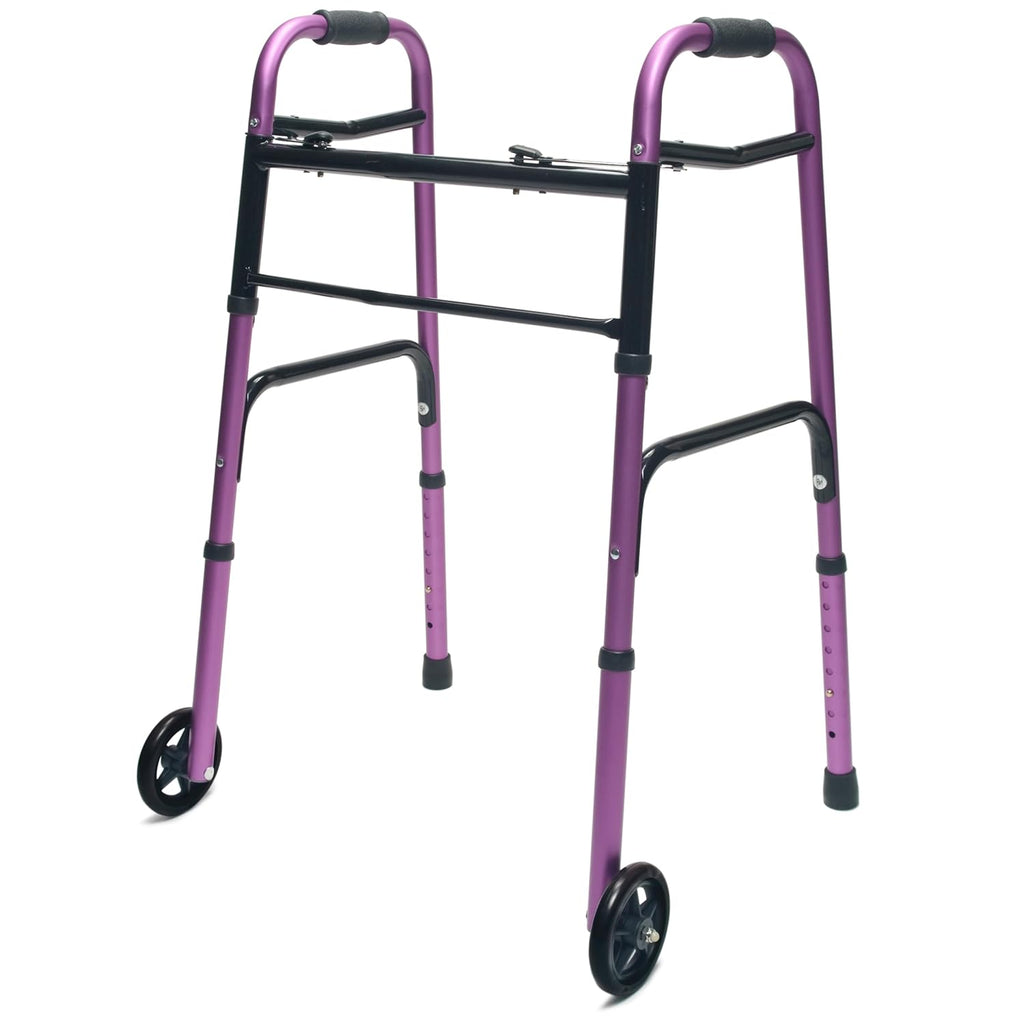 Lumex ColorSelect Rollator Walker for Seniors, Folding Adult Walker with Wheels

