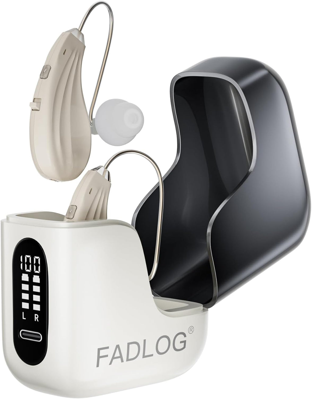 FDA Registered Invisible Rechargeable Hearing Aids for Seniors with Noise Cancelling


