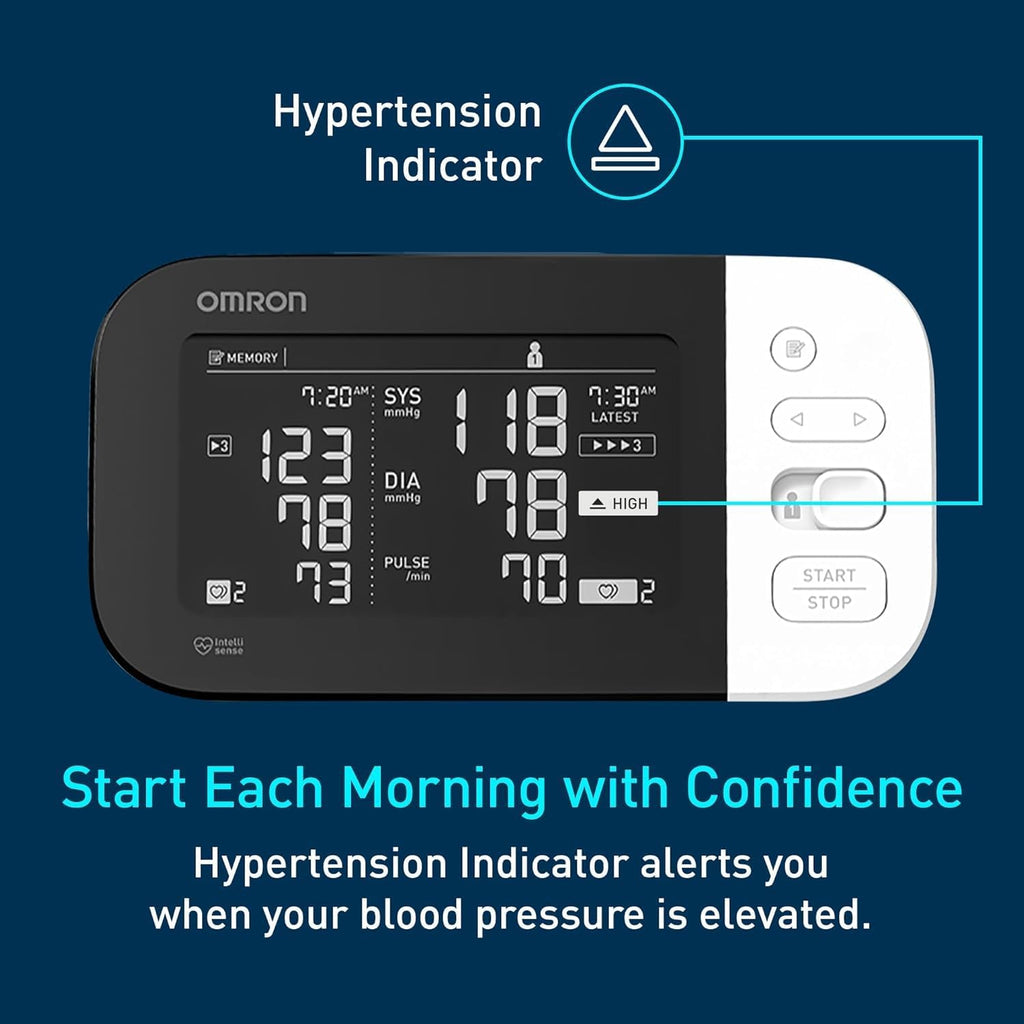 OMRON 10 Series Upper Arm Blood Pressure Monitor with Bluetooth and TruRead Technology

