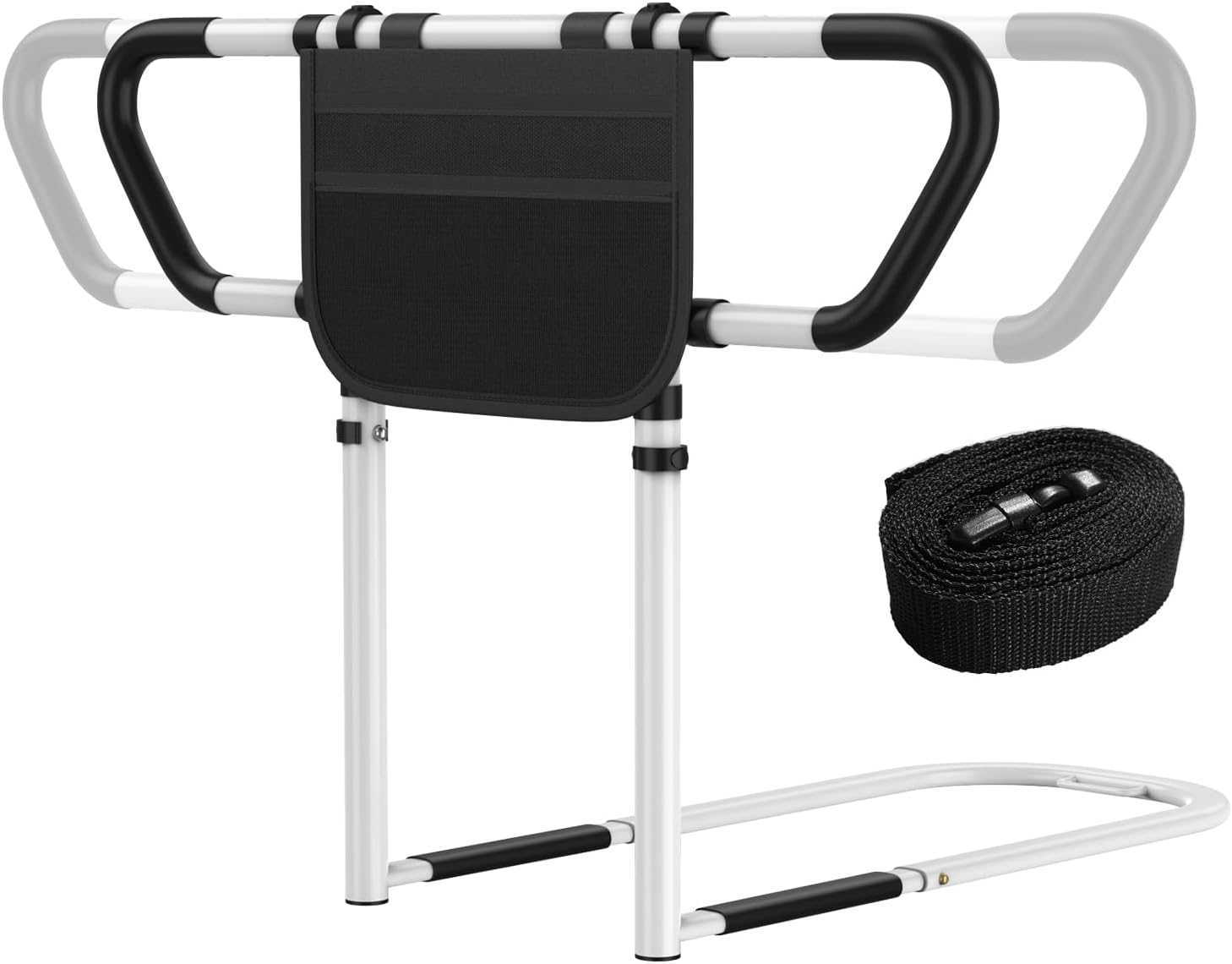 Bed Safety Rails with ASTM F3186-17 Handles, Adjustable Guard for Bed Transfer

