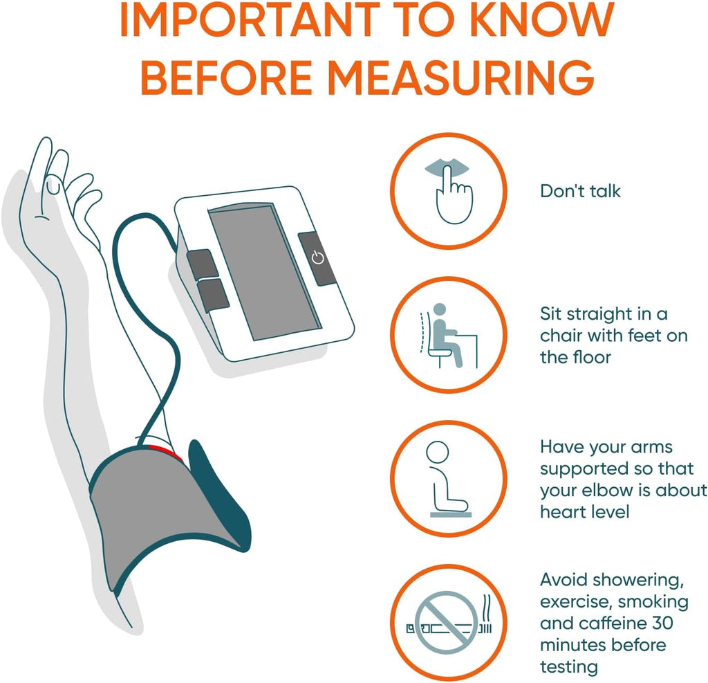Dario Premium Blood Pressure Monitor for Home Use, Adjustable Cuff, Bluetooth App

