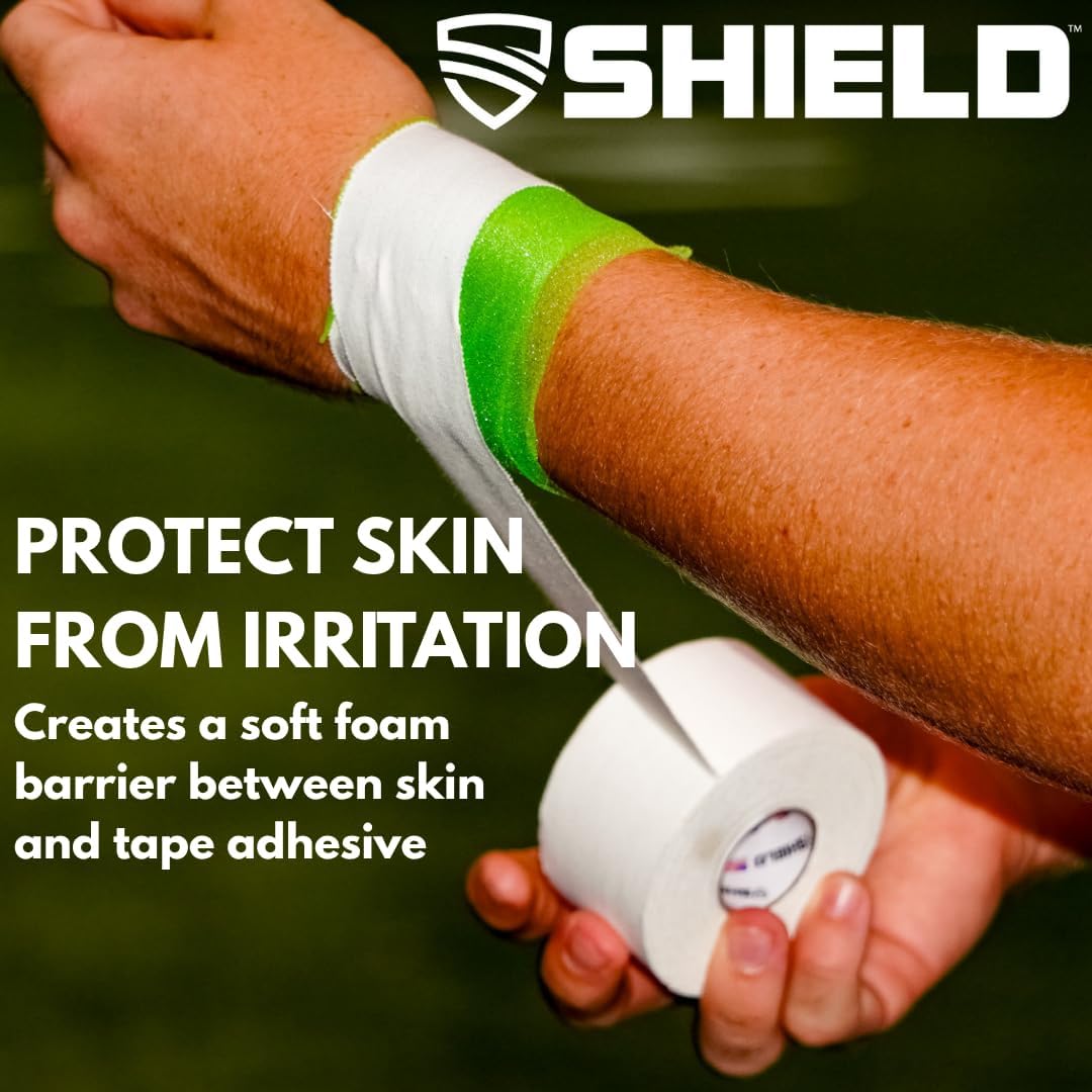 Shield Athletic Underwrap Pre-Wrap Athletic Tape Barrier Wrap, Bulk Case of 48 Rolls

