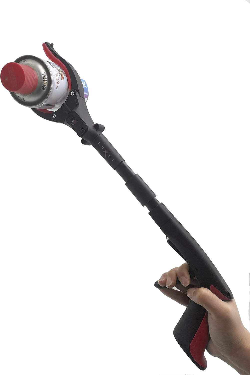 Luxet Magnetic Reacher Grabber Tool with LED, 19 in Aluminum Claw Pickup

