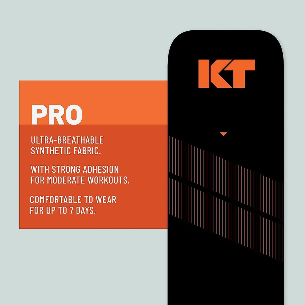 KT Tape PRO Synthetic Elastic Kinesiology Athletic Tape, 100% Synthetic

