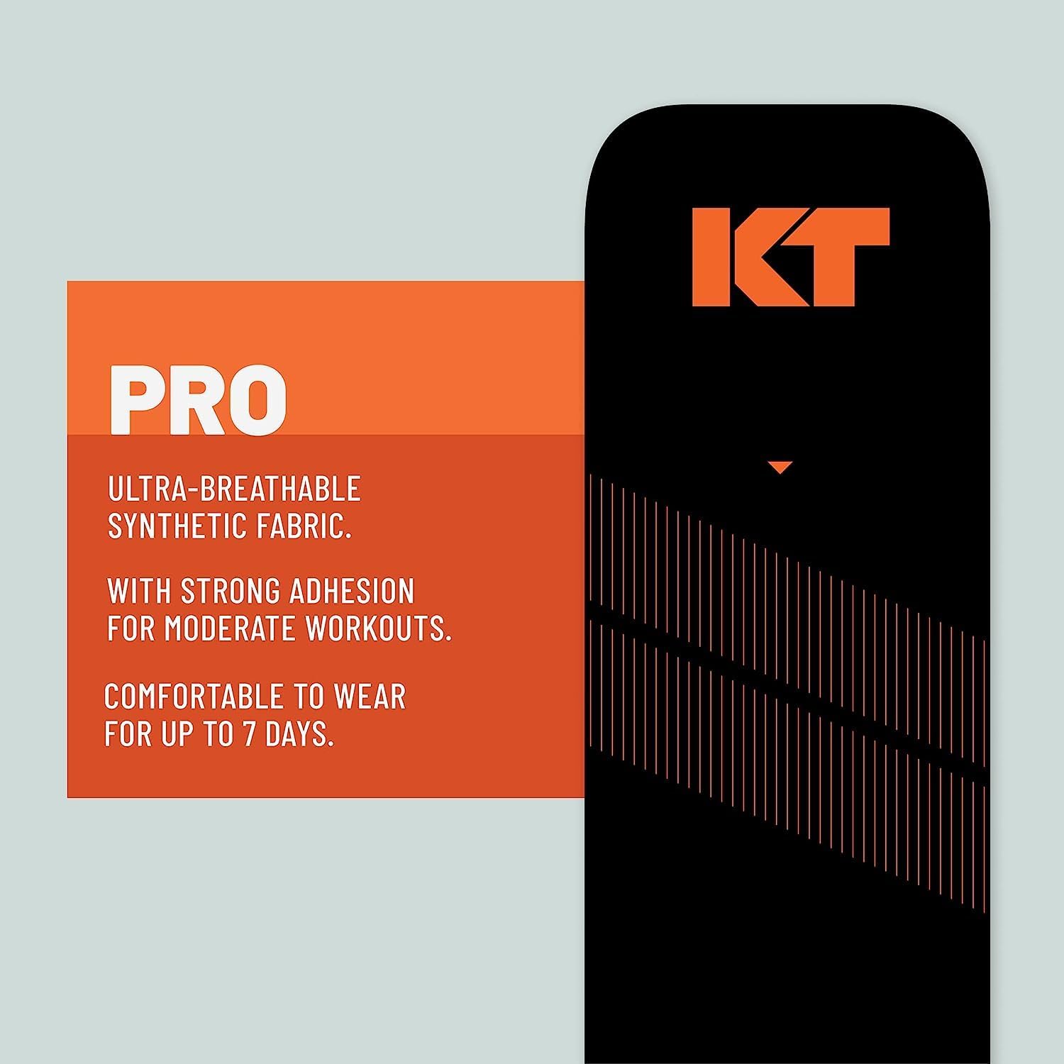 KT Tape PRO Synthetic Elastic Kinesiology Athletic Tape, 100% Synthetic


