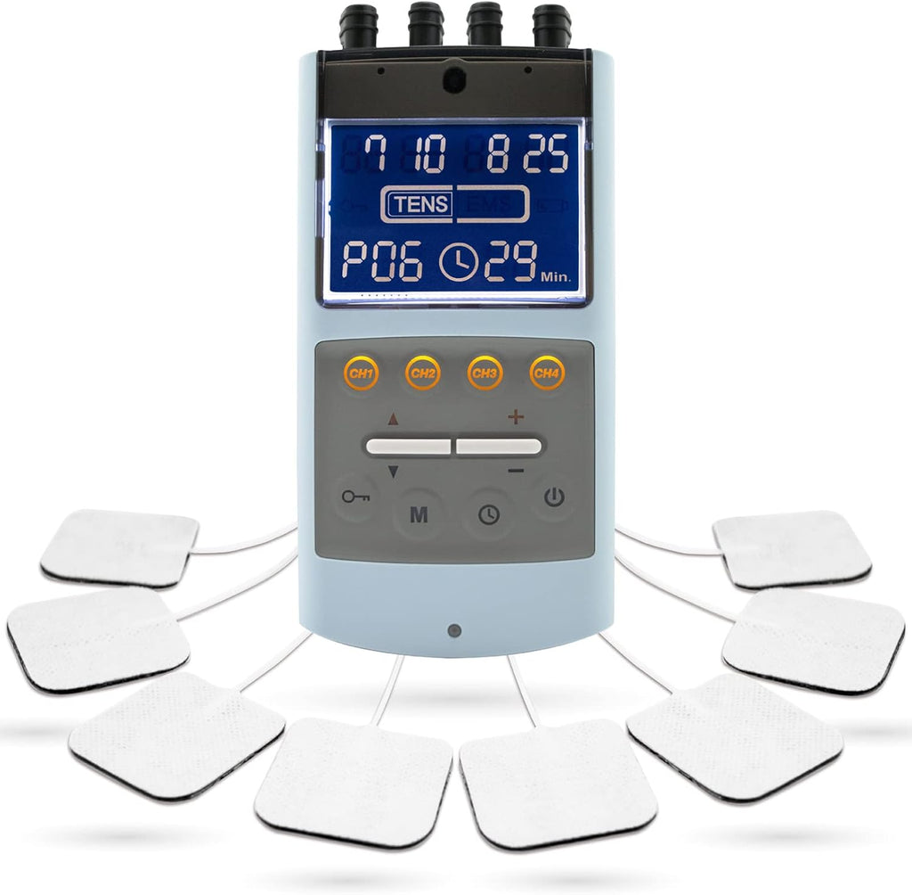 iStim EV-906 TENS EMS Muscle Stimulator Combo Unit with Gel Electrode Pads

