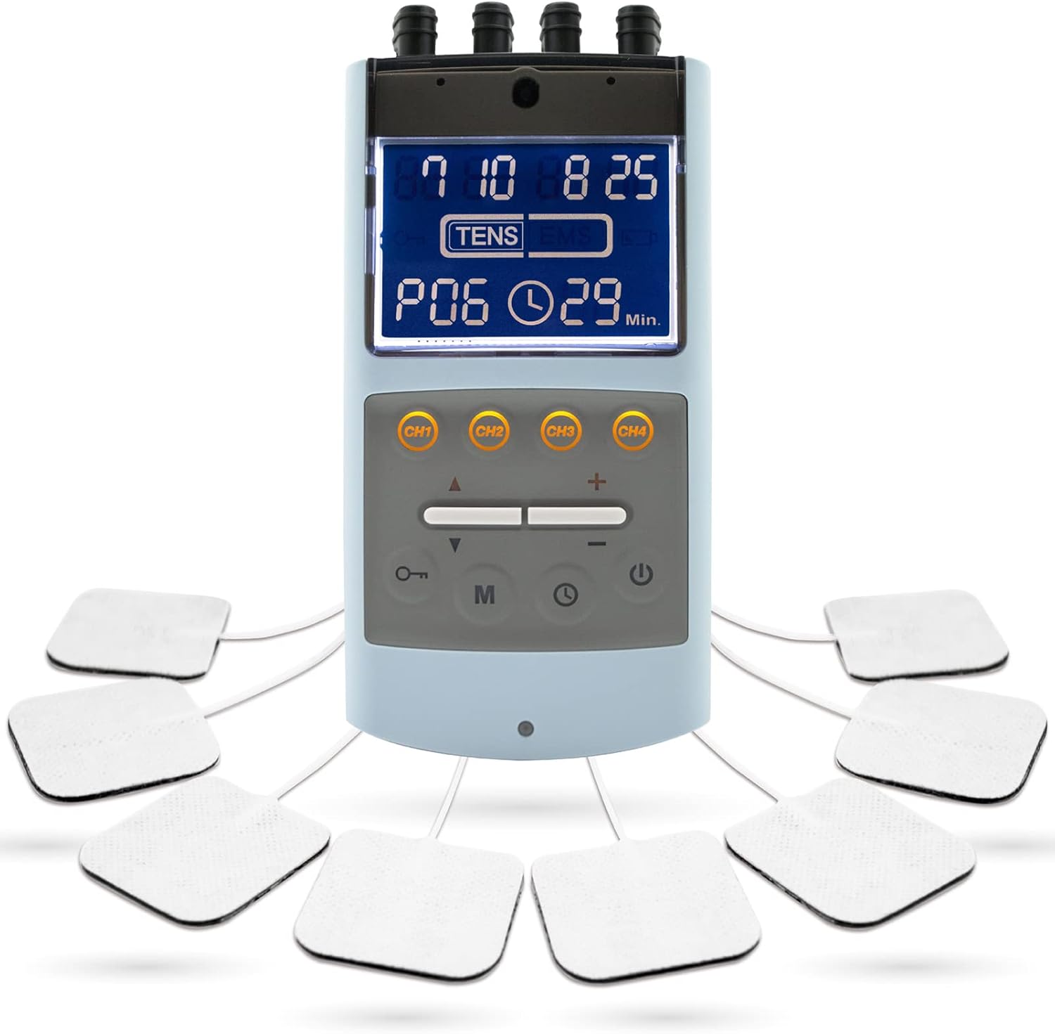 iStim EV-906 TENS EMS Muscle Stimulator Combo Unit with Gel Electrode Pads

