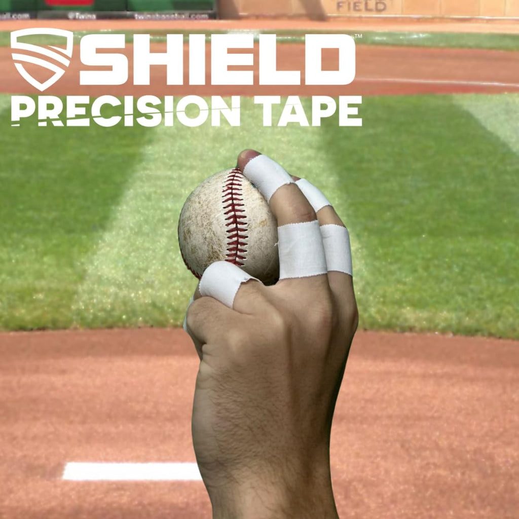 SHIELD Athletic Tape Precision Cotton, Strong Adhesive, No-Residue, 12 Pack

