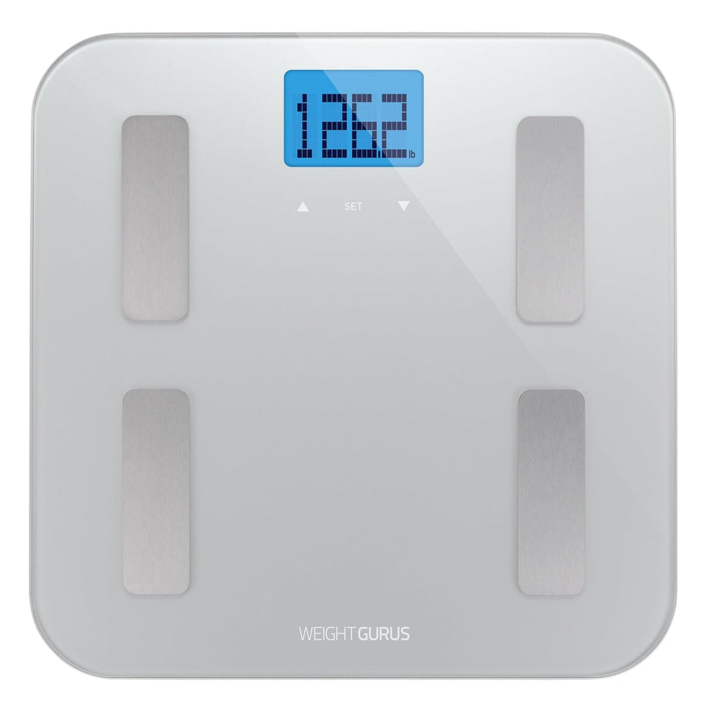 Weight Gurus Digital Body Fat Scale with Large Backlit LCD and Smartphone Tracking

