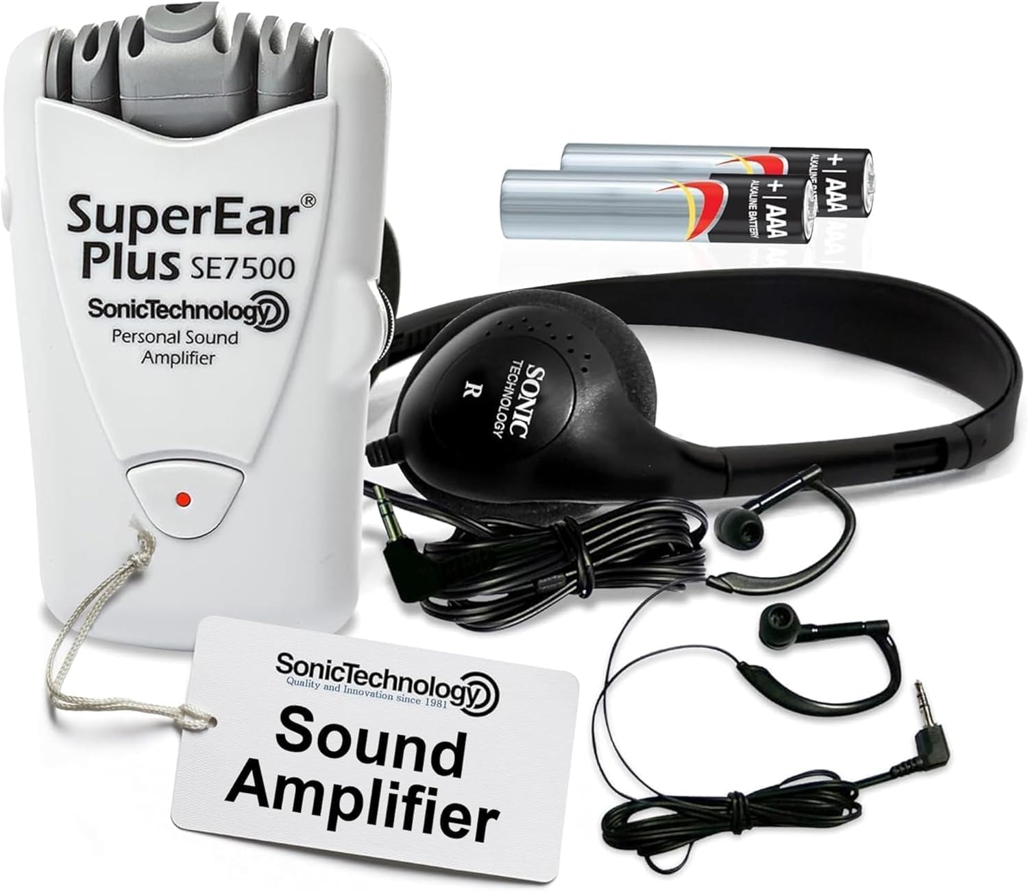 SuperEar SE7500 Personal Sound Amplifier for Seniors, 50 dB Ambient Sound Boost


