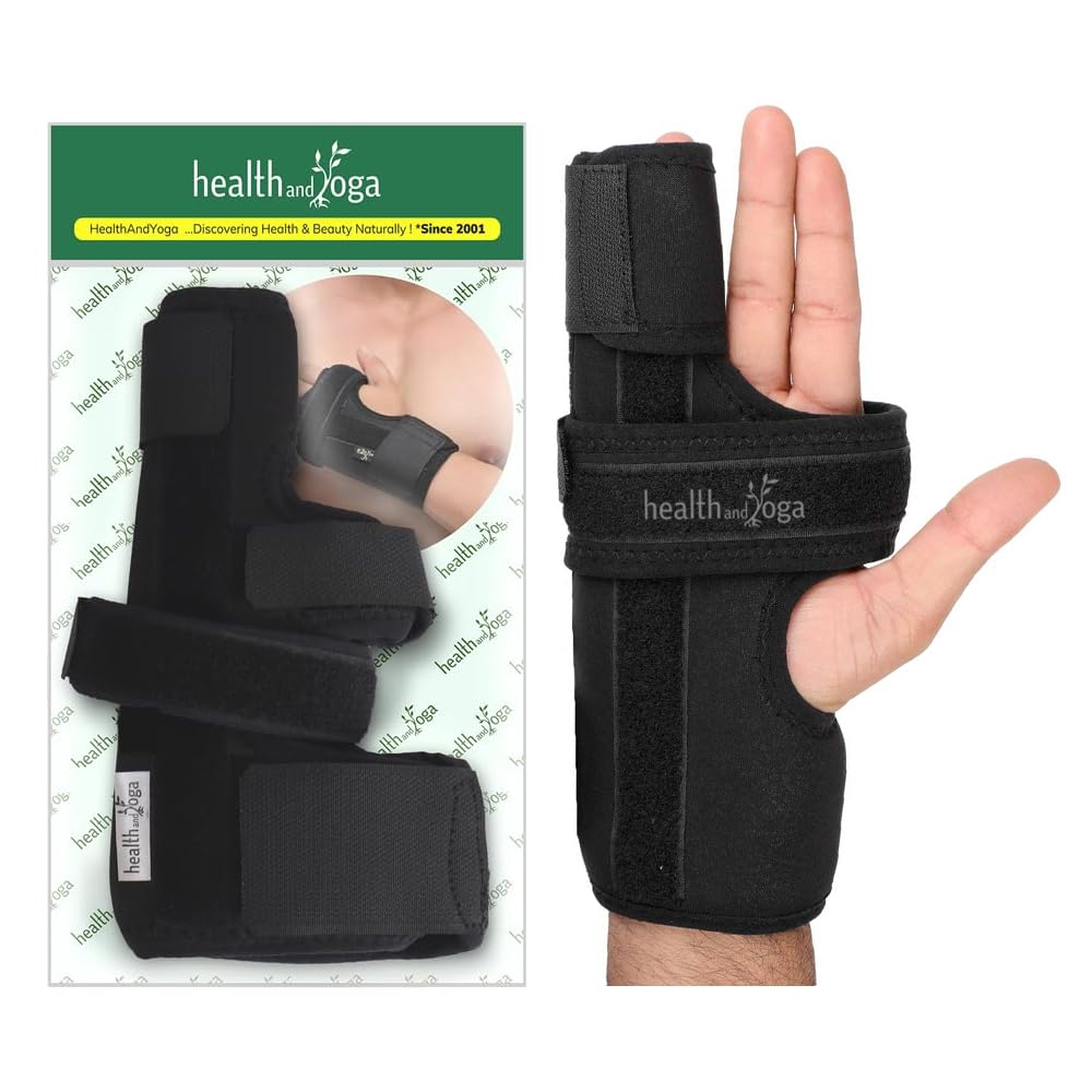 HealthAndYoga GuardNHeal Ulnar Gutter Boxer Splint for Pinky Finger Hand Brace

