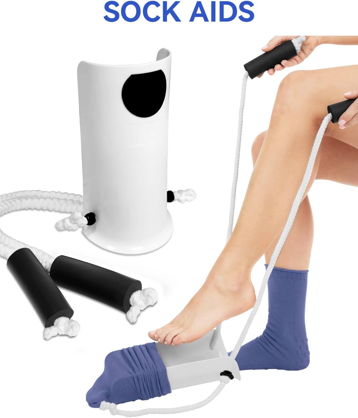 7-Piece Hip Replacement Recovery Kit for Seniors with Toilet Aid, Dressing Tools

