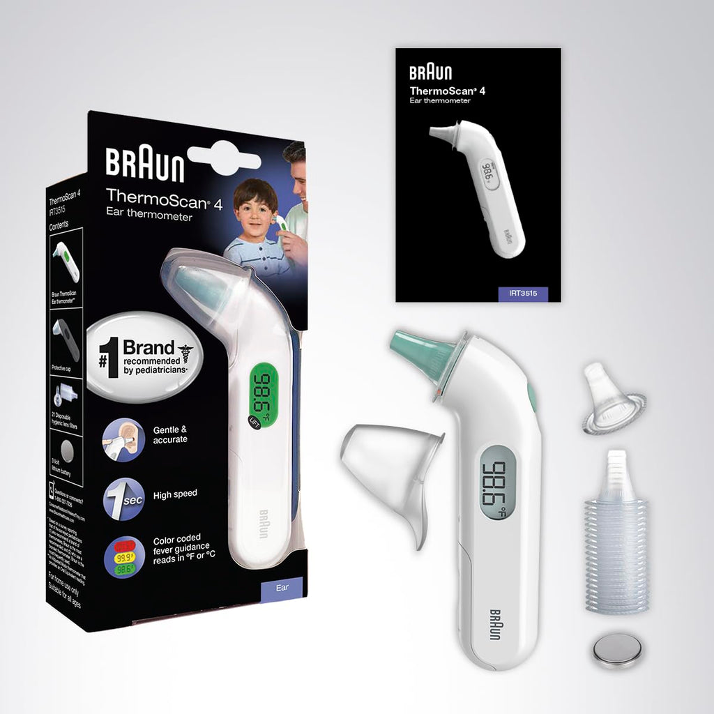 Braun ThermoScan 4 Digital Ear Thermometer for Kids and Adults

