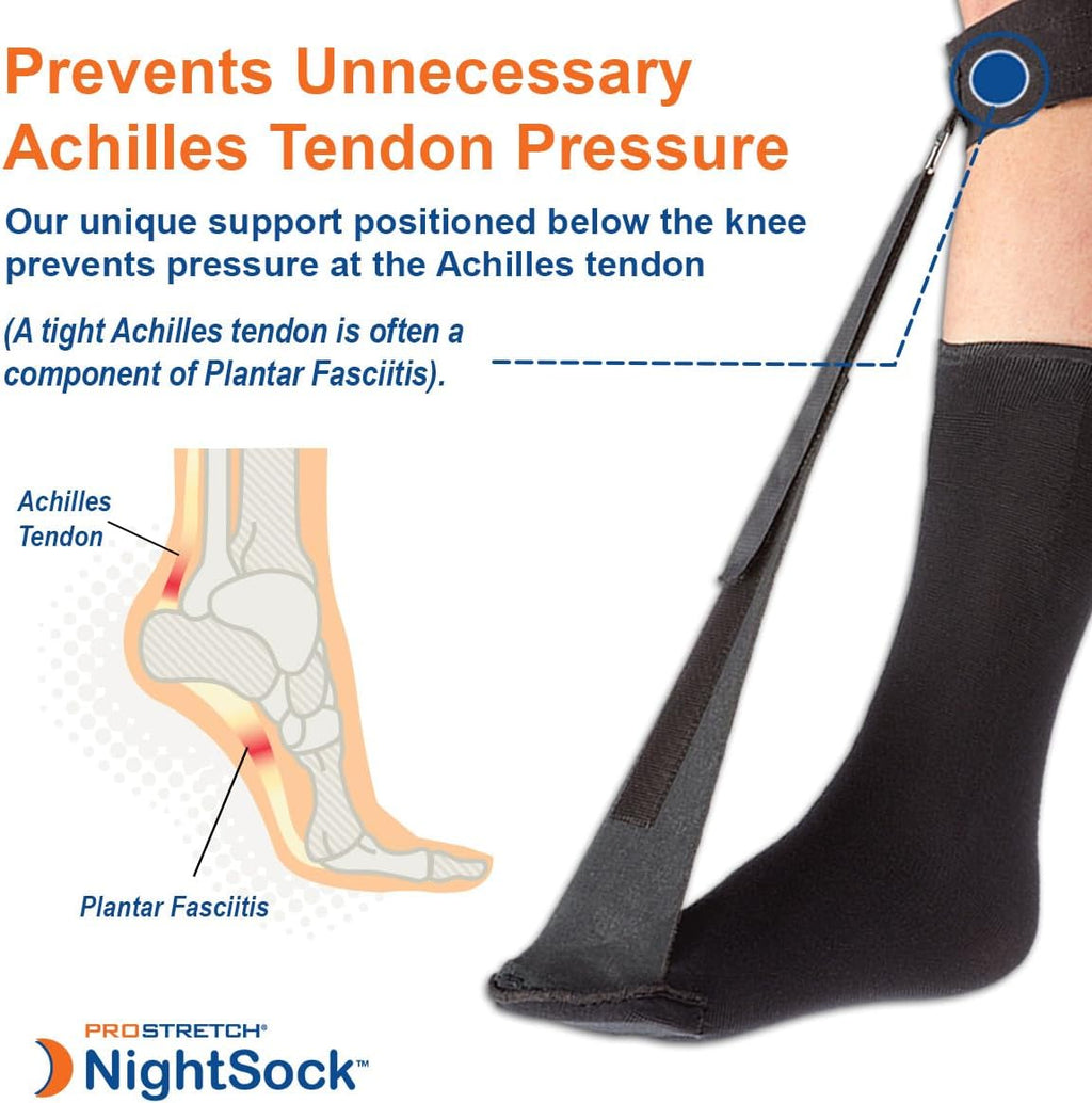 ProStretch NightSock for Plantar Fasciitis and Achilles Tendonitis, Toe Support

