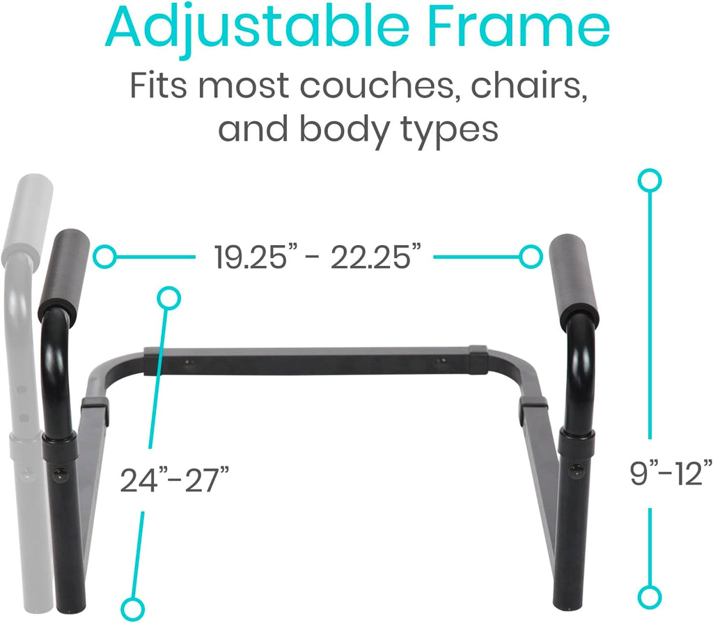 Vive Stand Assist Mobility Standing Aid Rail for Couch and Chair, Grab Handles

