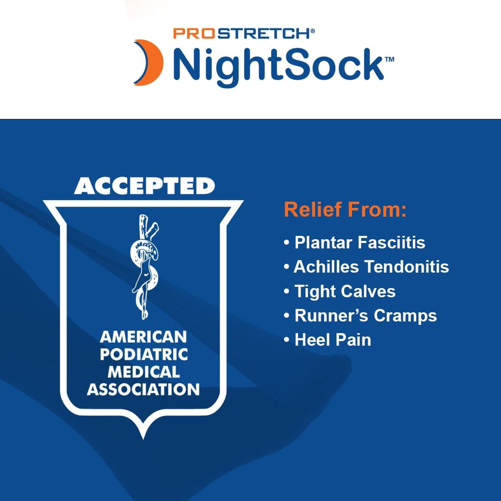 ProStretch NightSock for Plantar Fasciitis and Achilles Tendonitis, Toe Support

