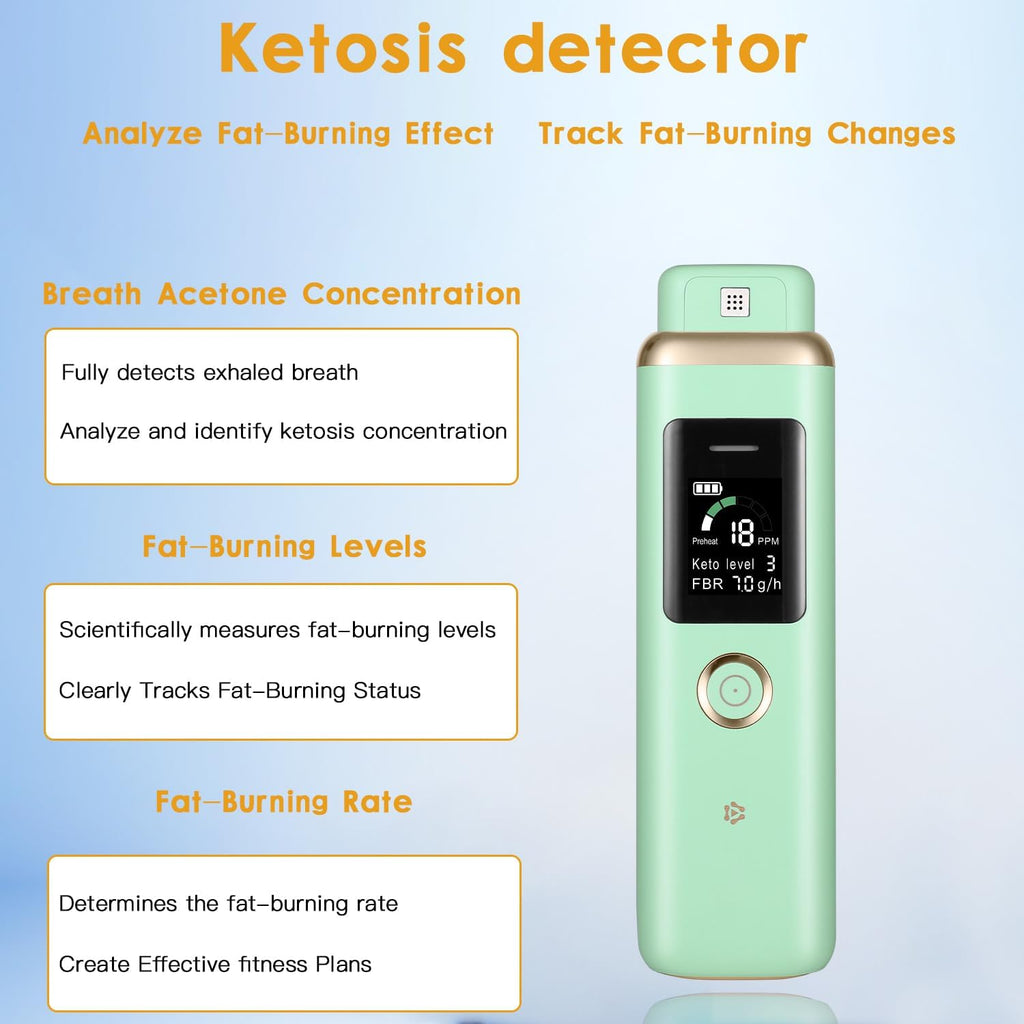 Ketone Breath Analyzer Meter for Acetone Monitoring, Keto Breath Ketosis Tester

