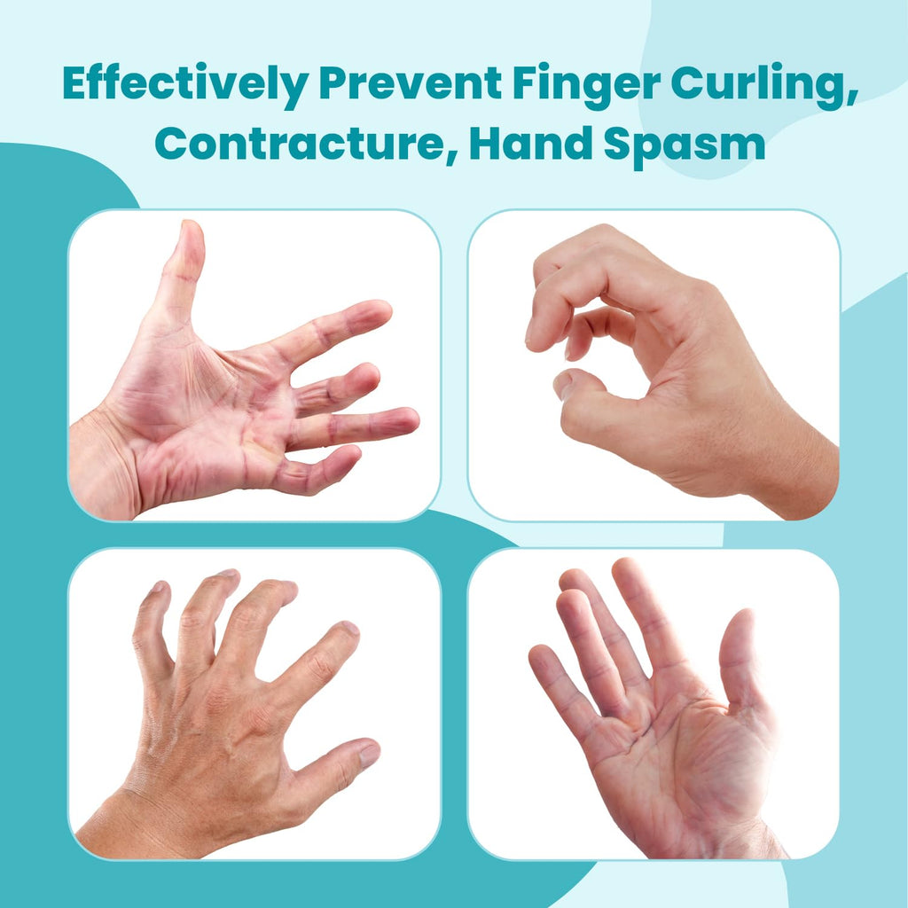 DrFinger Finger Hand Brace Splint for Straightening, Night Support, 5-Finger

