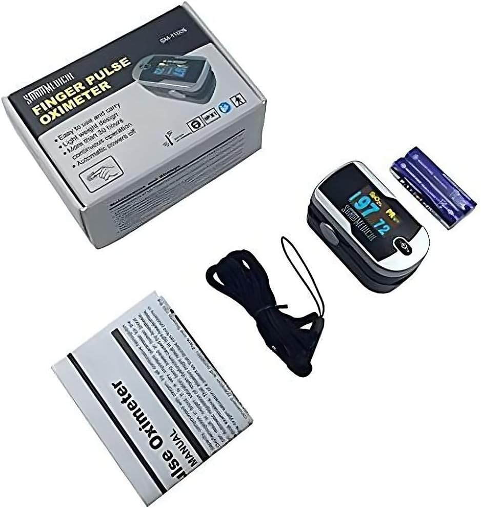 Santamedical Generation 2 Fingertip Pulse Oximeter, SpO2 Monitor with OLED Display

