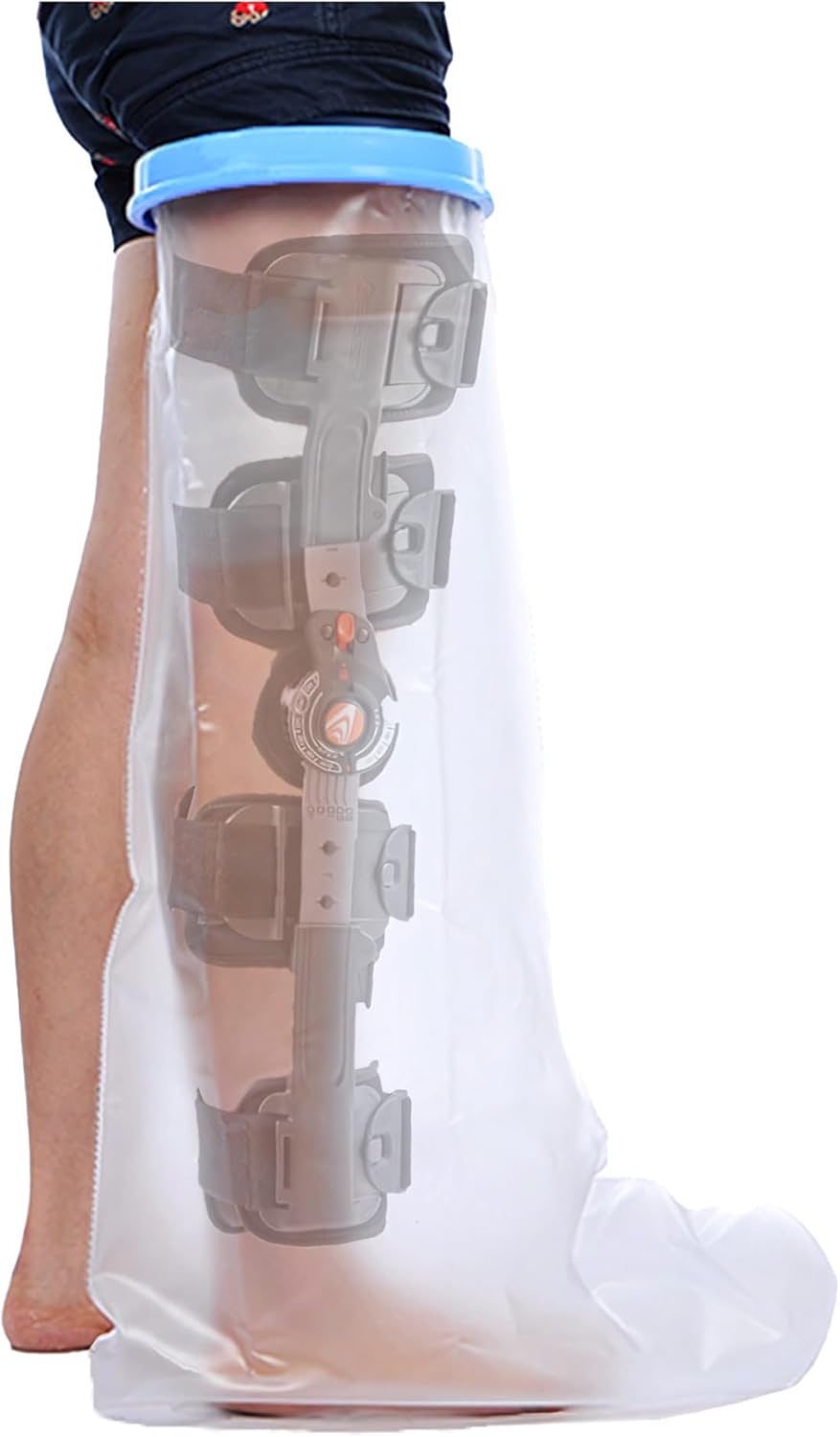 KT2105-EL Waterproof Full Leg Cast Protector for Shower, Leg Cast Cover

