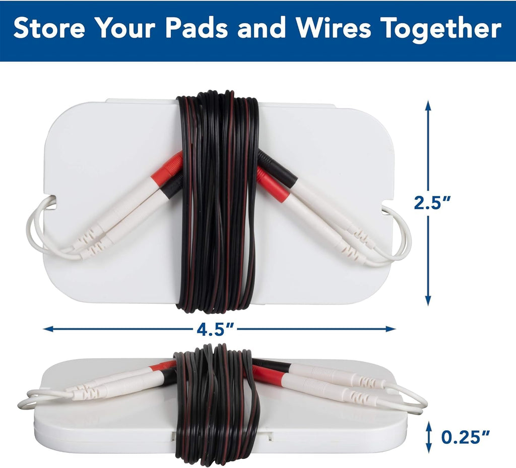 TENS 7000 TENS Electrode Pads Replacement with Carrying Case

