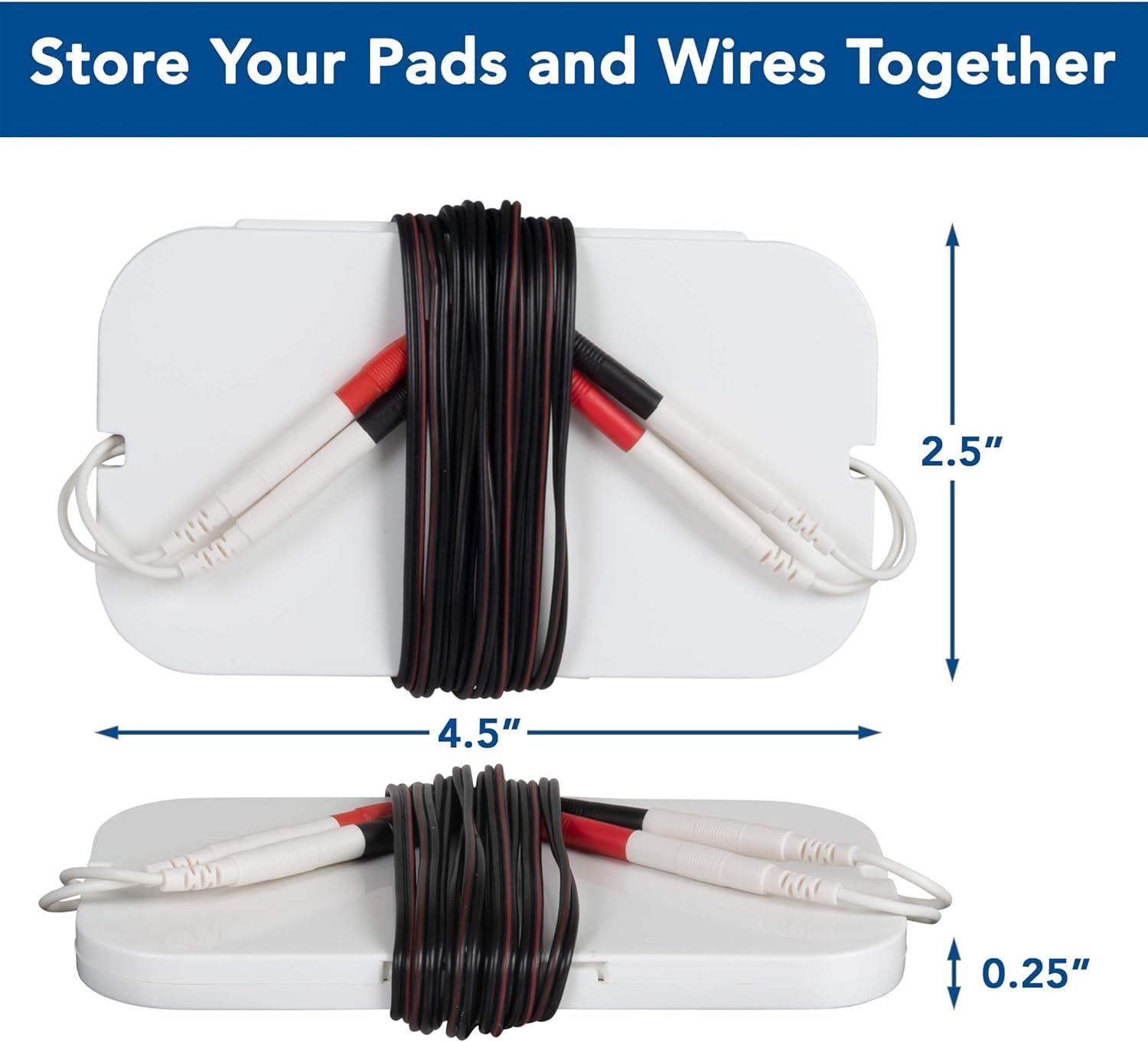 TENS 7000 TENS Electrode Pads Replacement with Carrying Case

