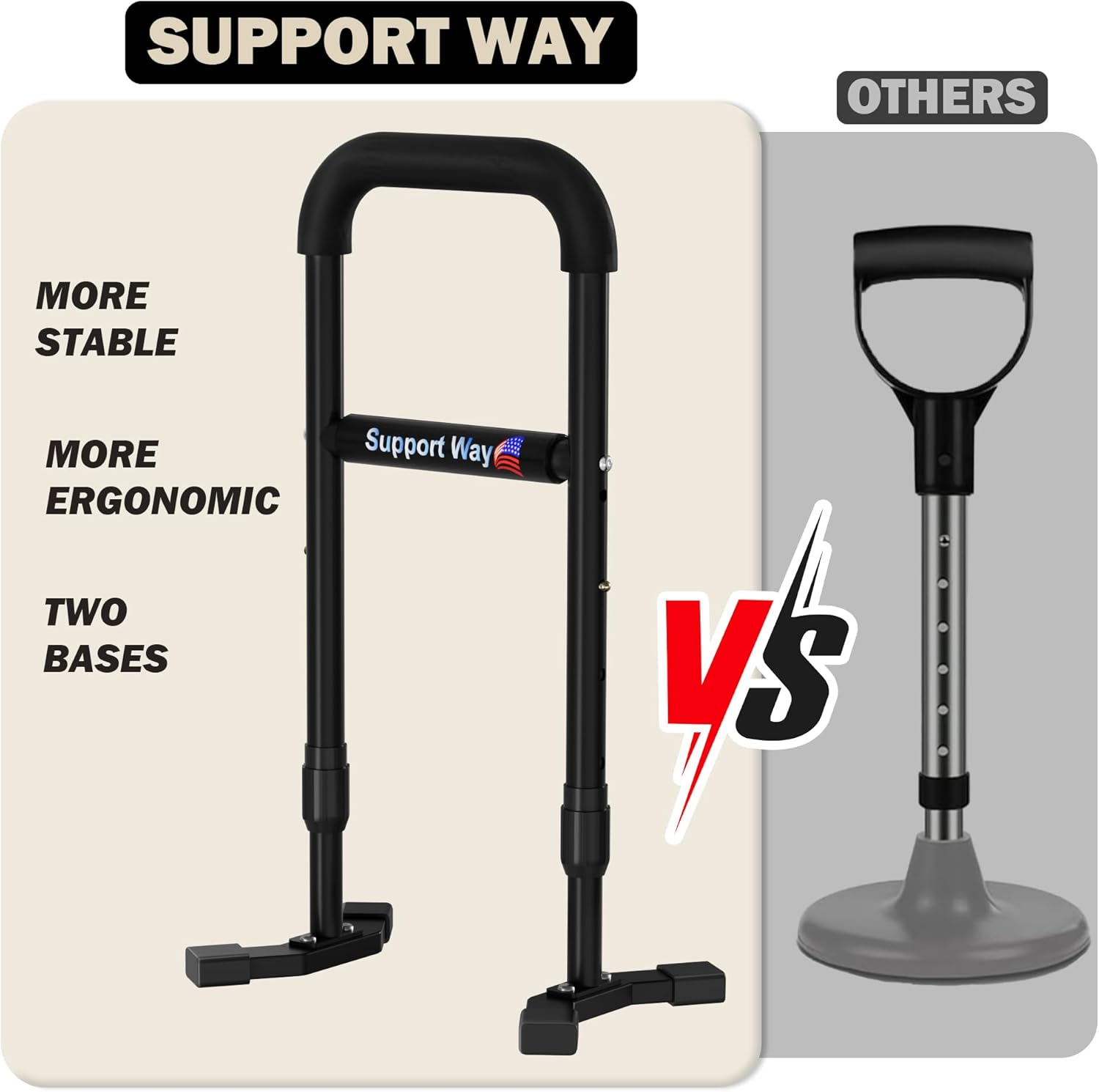 Stand Assist Aid Plus Adjustable Steel Lift Assist for Seniors, Rising from Floor


