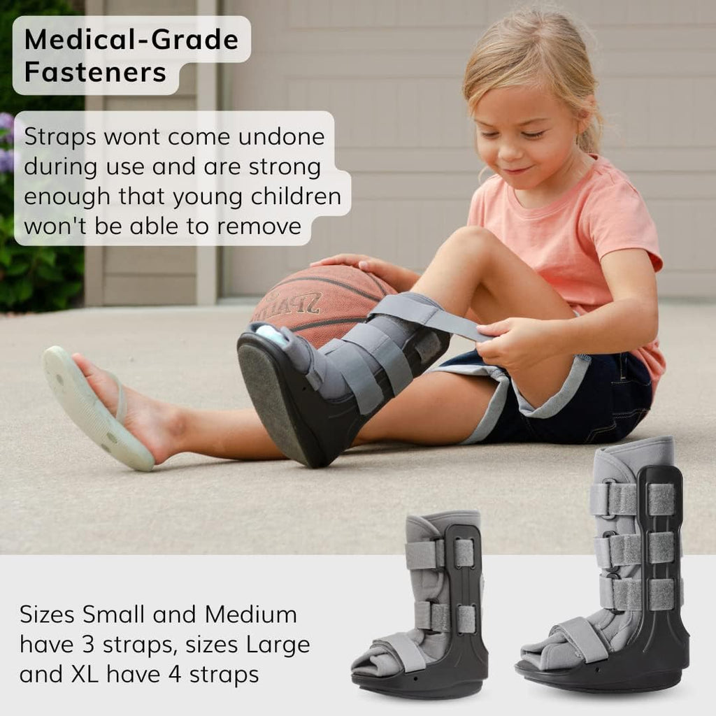 BraceAbility Pediatric Walking Boot CAM Walker Orthopedic Support Shoe for Kids

