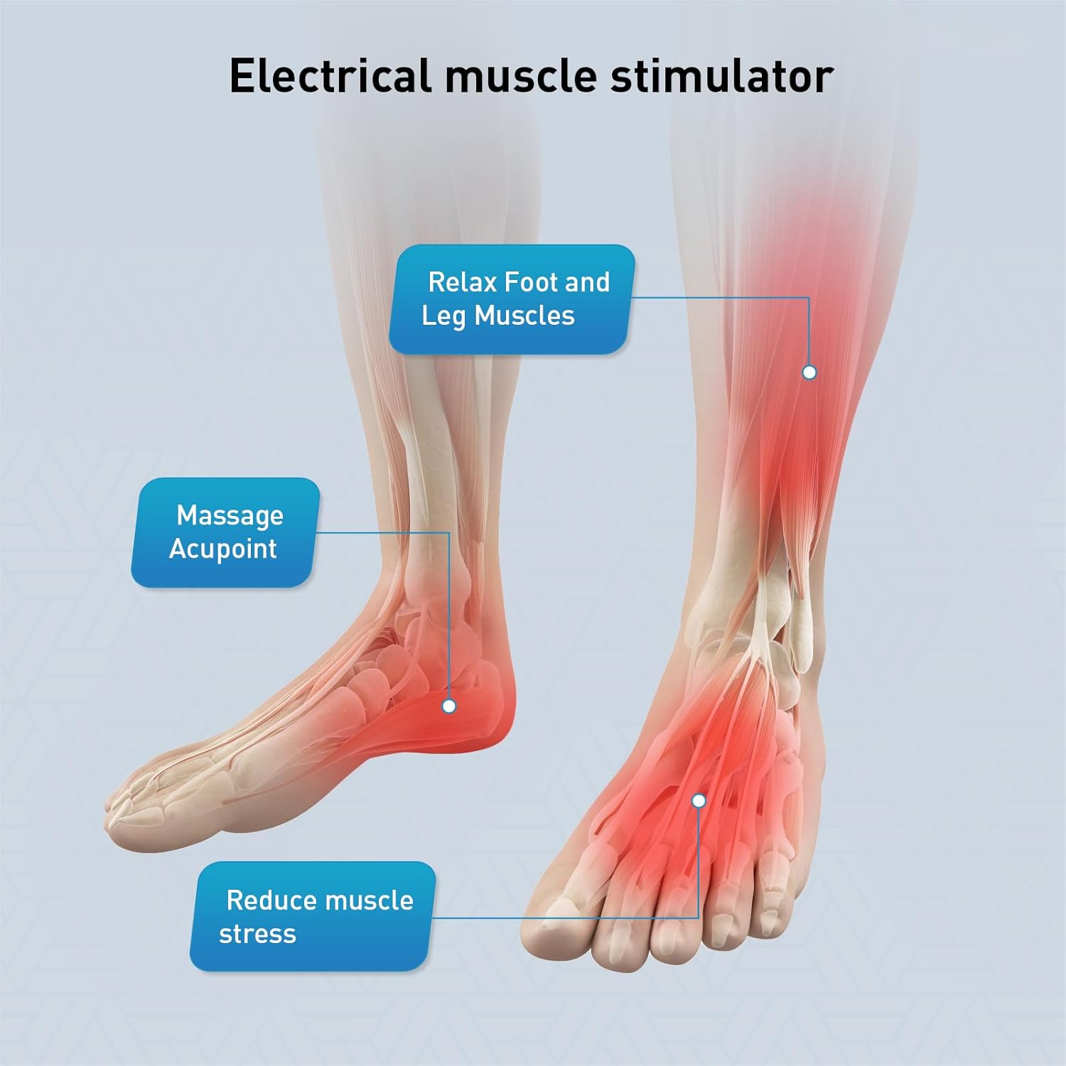 Phixnozar Electric Foot Massager Mat for Feet and Calves

