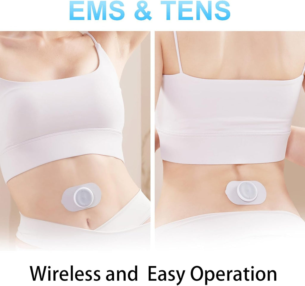 MASGRE Dual Channel Wireless TENS Unit EMS Muscle Stimulator Rechargeable

