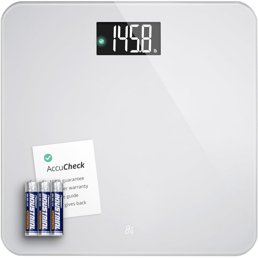 Greater Goods AccuCheck Digital Body Weight Device with Backlit Display, 400 lb Capacity

