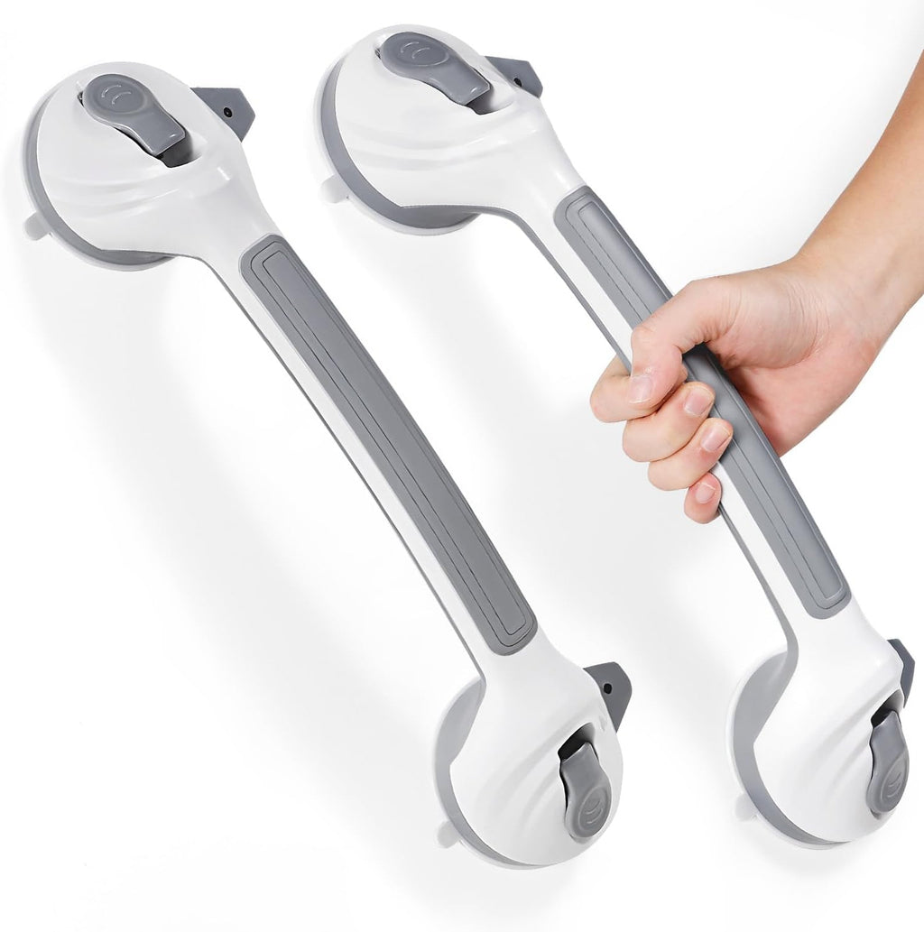 Reyiu Shower Grab Bar 16.5 Inch Suction Cup Bathroom Safety Handle


