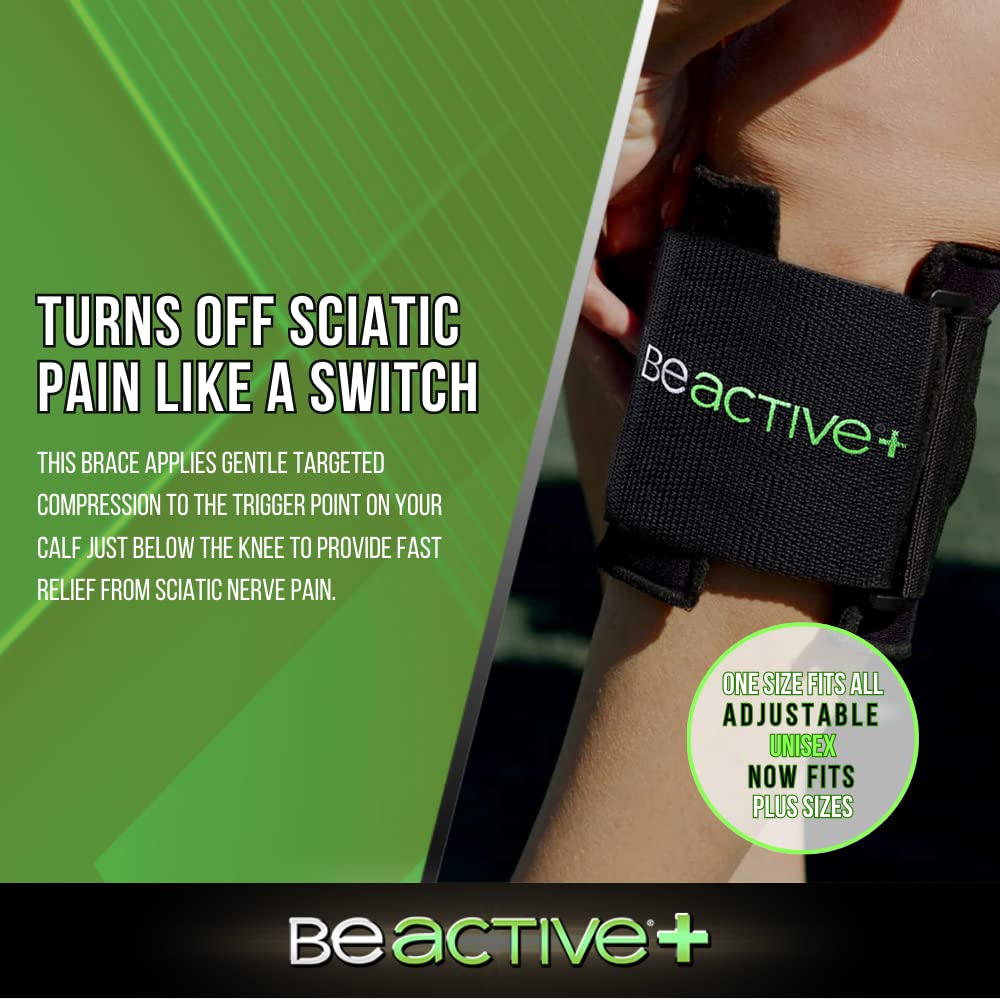 BeActive Plus Acupressure Brace for Sciatica Relief, Calf Pressure Pad

