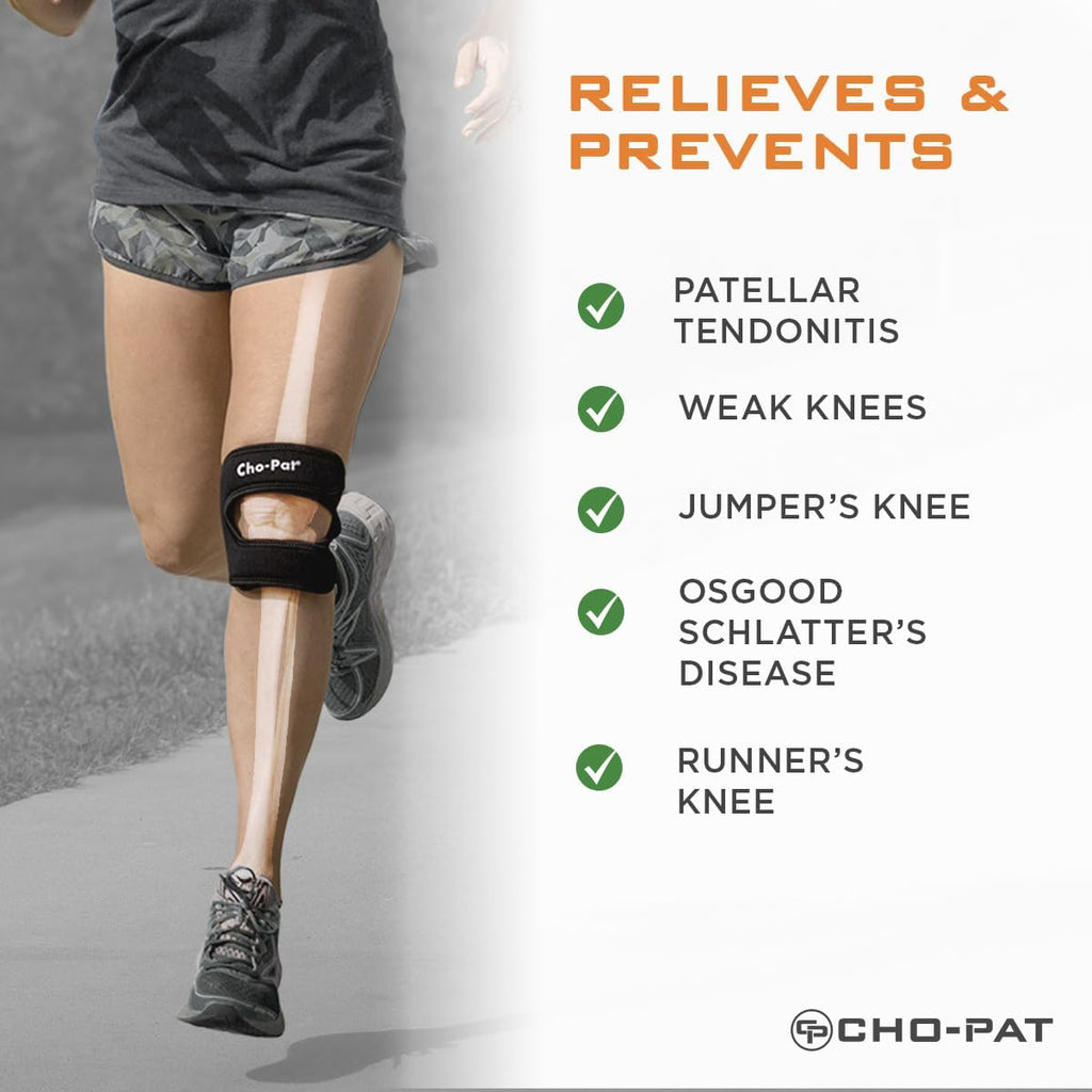 Cho-Pat Dual Action Double-Layer Adjustable Knee Strap for Patellar Tendon Pain

