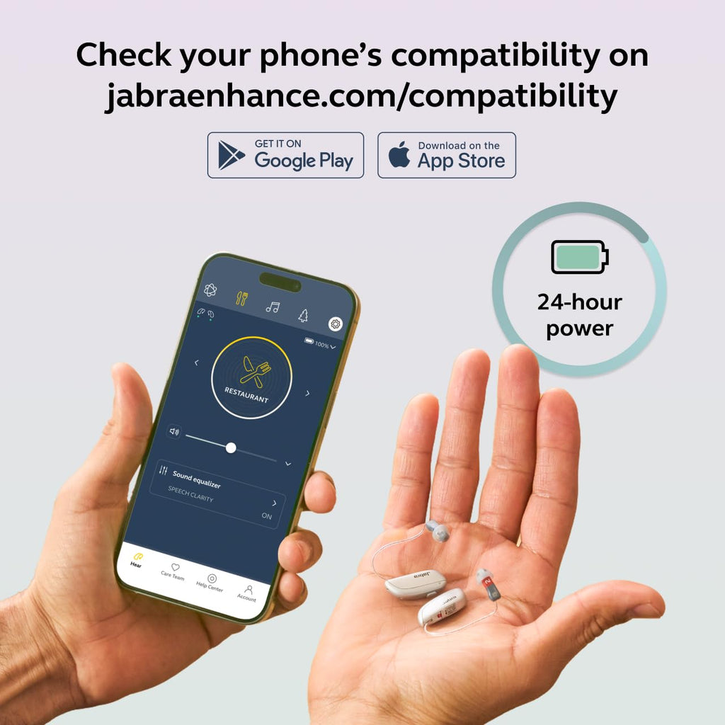 Jabra Enhance Select 700 OTC Hearing Aids with Bluetooth LE Audio & Audiology

