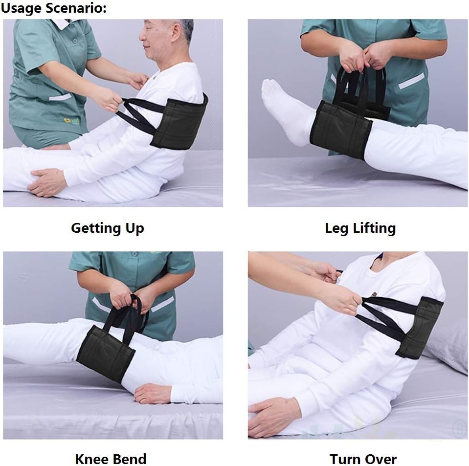 Padded Bed Transfer Sling for Patient Mobility Lift Assistance, 31.5 in

