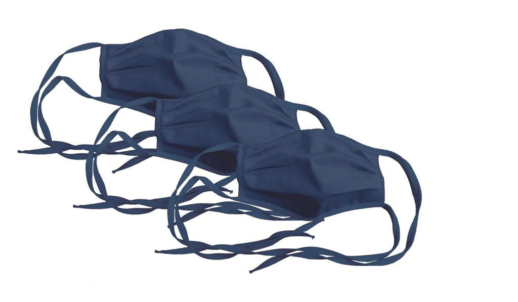 Adjustable Fabric Face Cover with Ties


