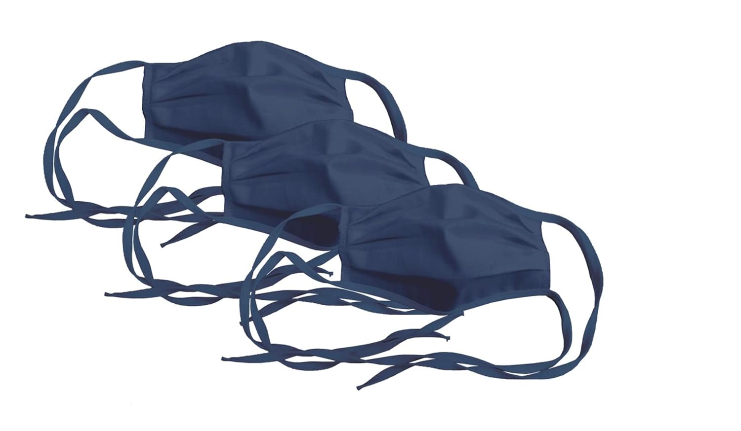Adjustable Fabric Face Cover with Ties

