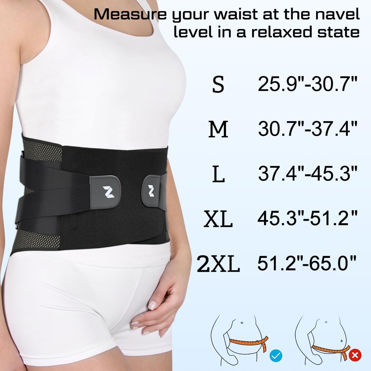 NEENCA Adjustable Lumbar Back Brace Support Belt with Bionic Lumbar Pads

